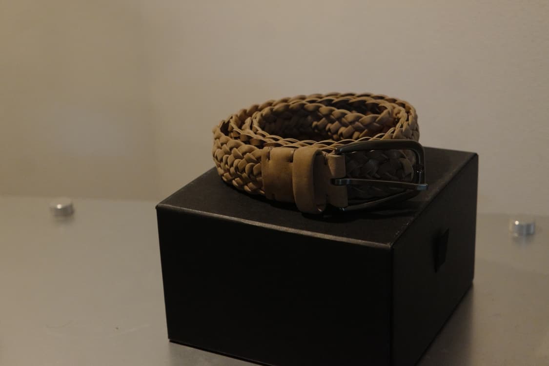 제냐 Zegna 스웨이드 벨트 105 새상품 상품이미지1