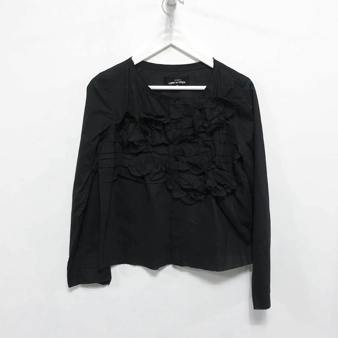 [M]COMMEDESGARCONS 꼼데가르송 플라워 프릴 블라우스 상품이미지2