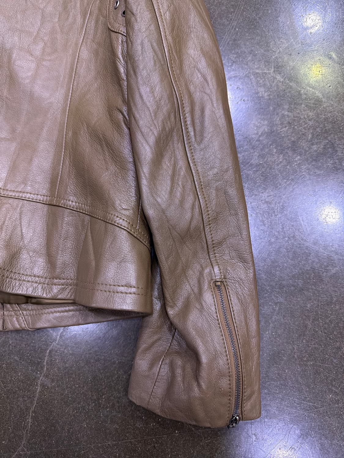 엘가 라이더 포켓 양가죽 레더 자켓 77 상품이미지7