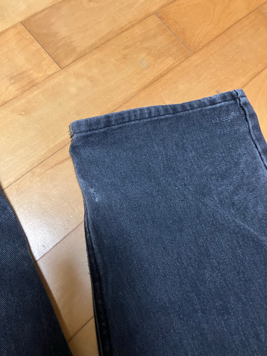 데이지 배기 데님 블랙 L 상품이미지3