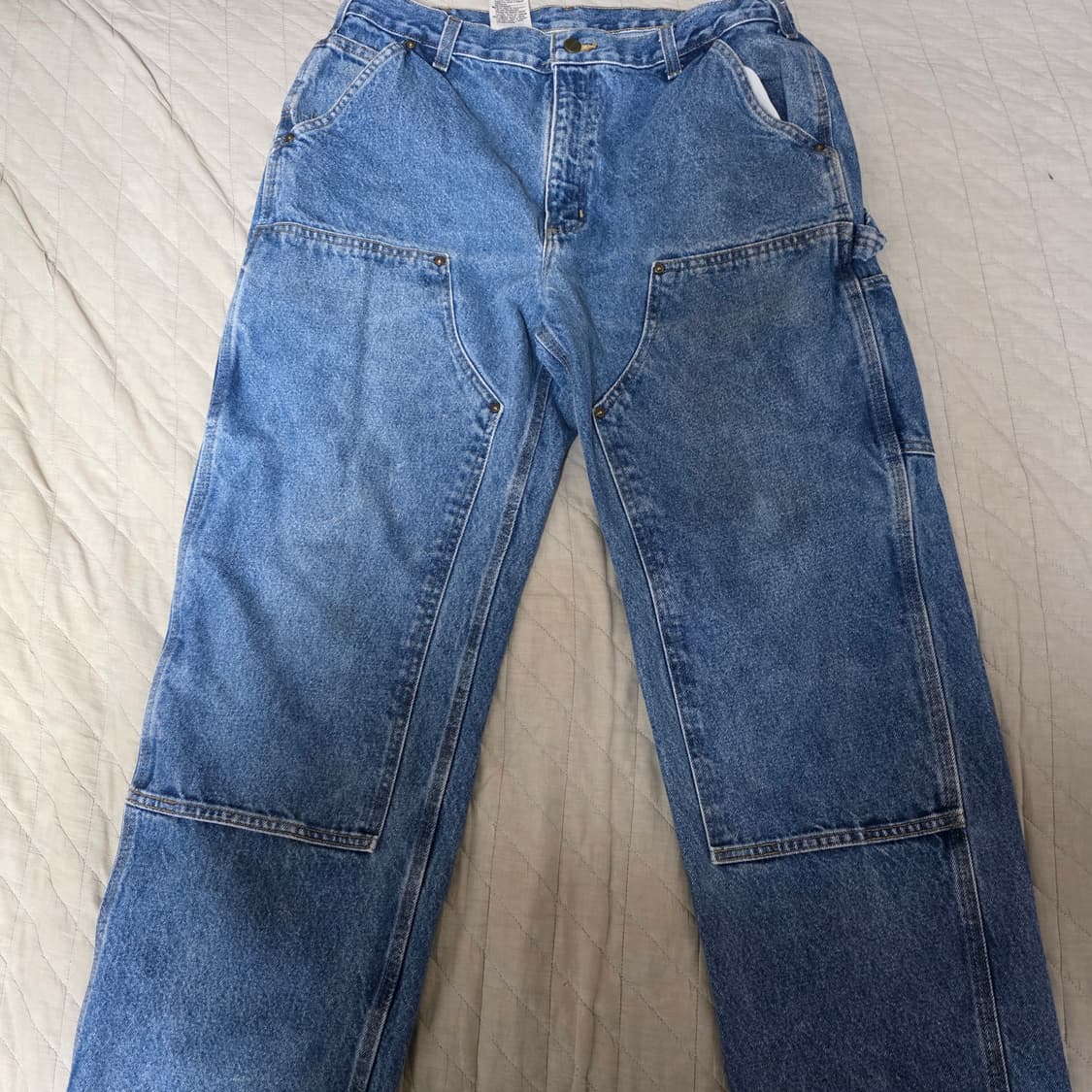 [36X30] 빈티지 칼하트 더블니 데님 B73 DST 굿컨디션 상품이미지1