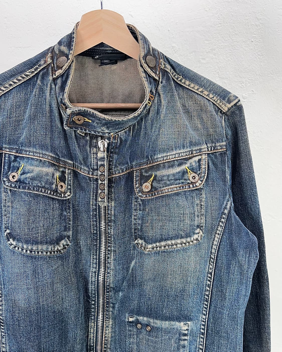 디젤 데님 바이커 자켓 상품이미지3