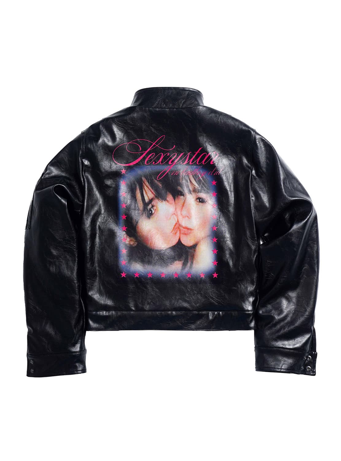 Printed Quilted Leather Jacket 상품이미지2