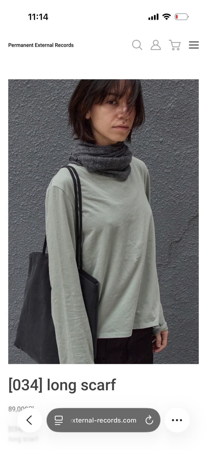 머듈 스카프 그레이  상품이미지1