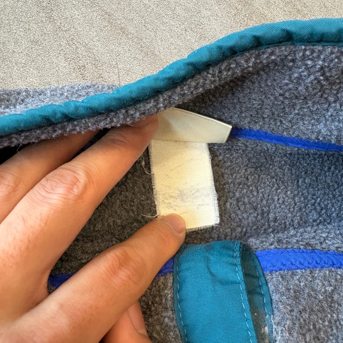 90s L.L.bean 90년대 미국 생산 엘엘빈 그레이 플리스 신칠라 상품이미지7