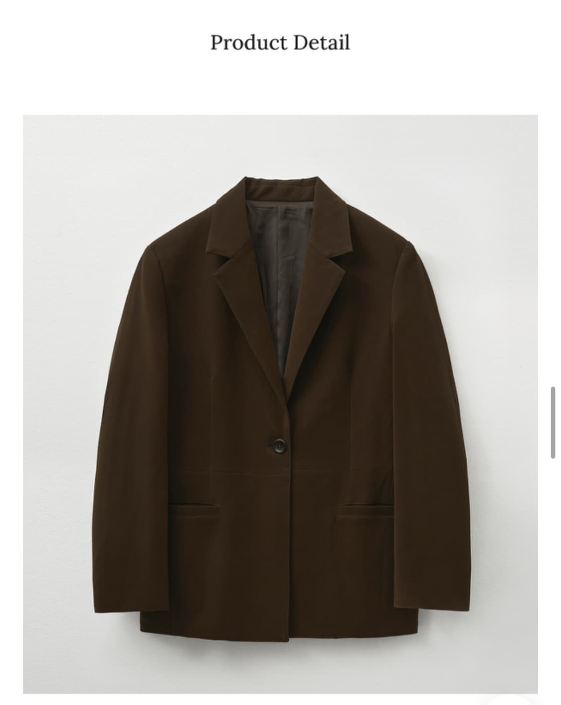 몽돌 벨벳 스웨이드 자켓 브라운 상품이미지1