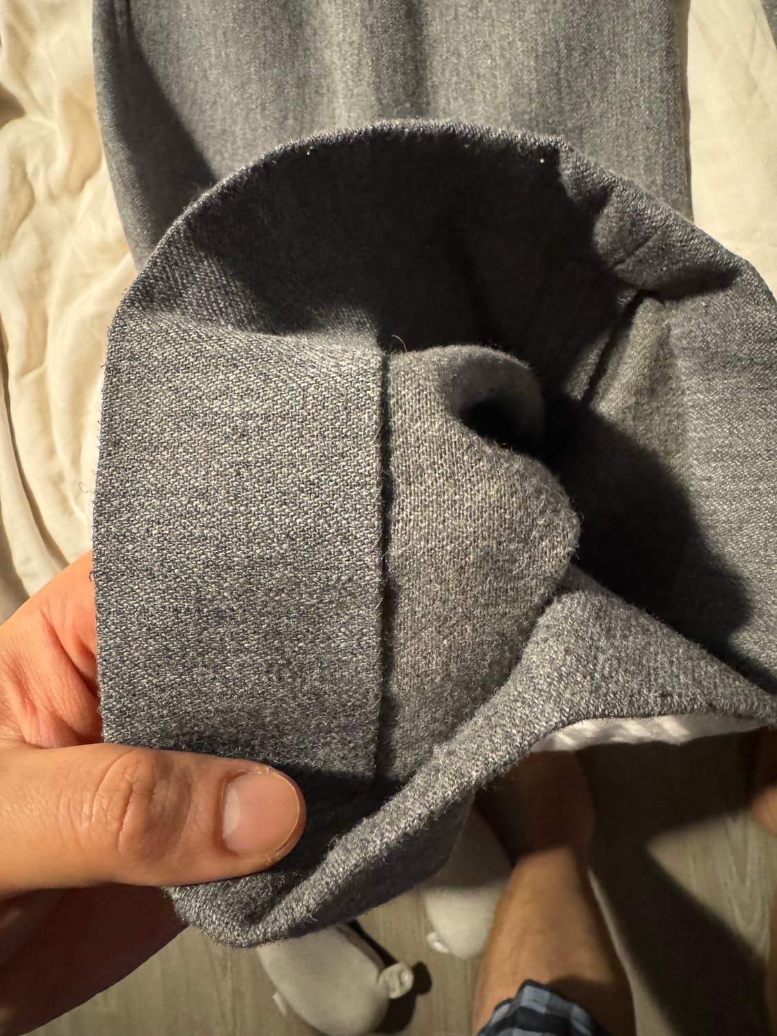 렉토 25fw 퀸시 울 팬츠 m size grey 상품이미지3