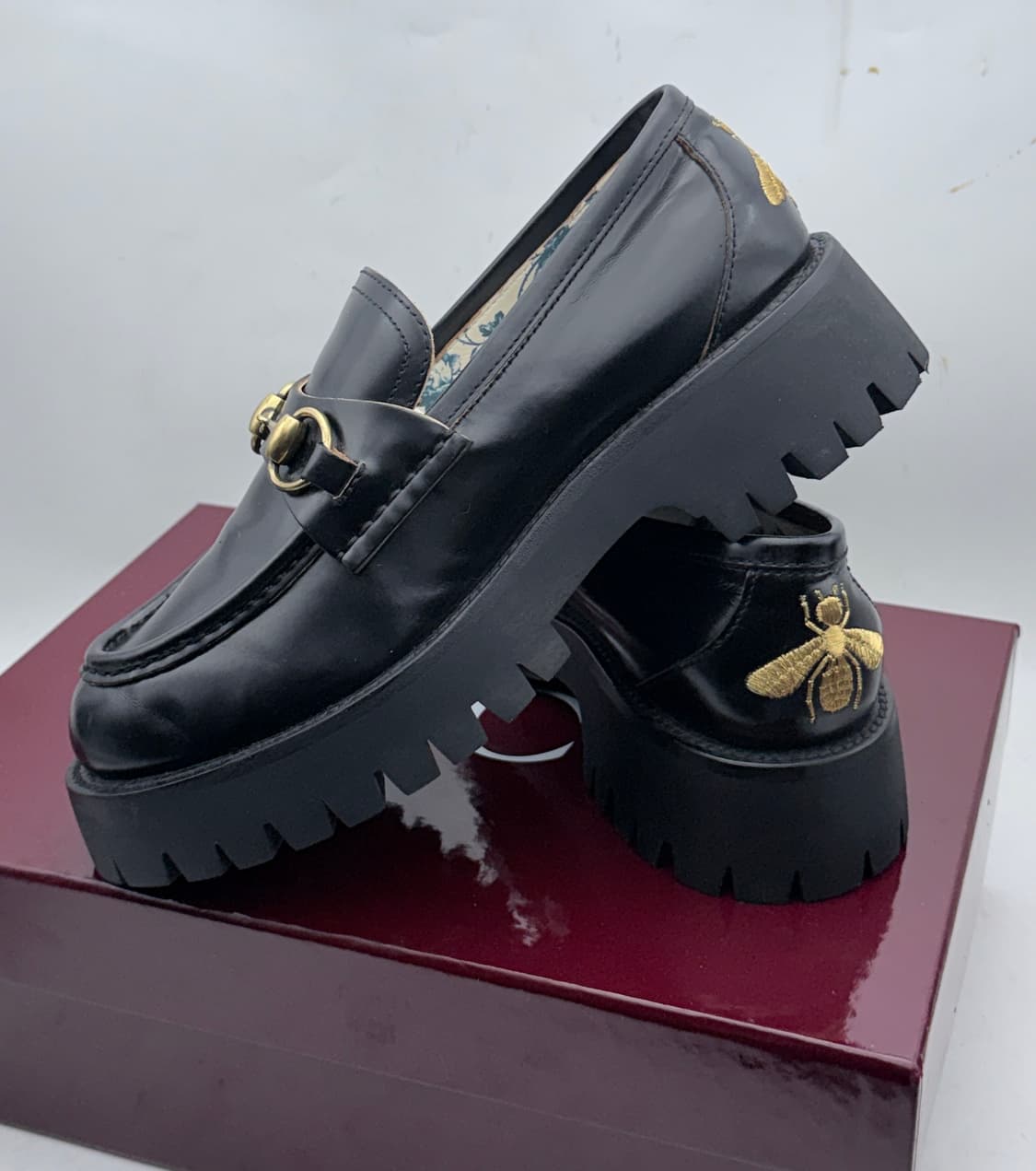 정품)구찌레더 235 상품이미지7