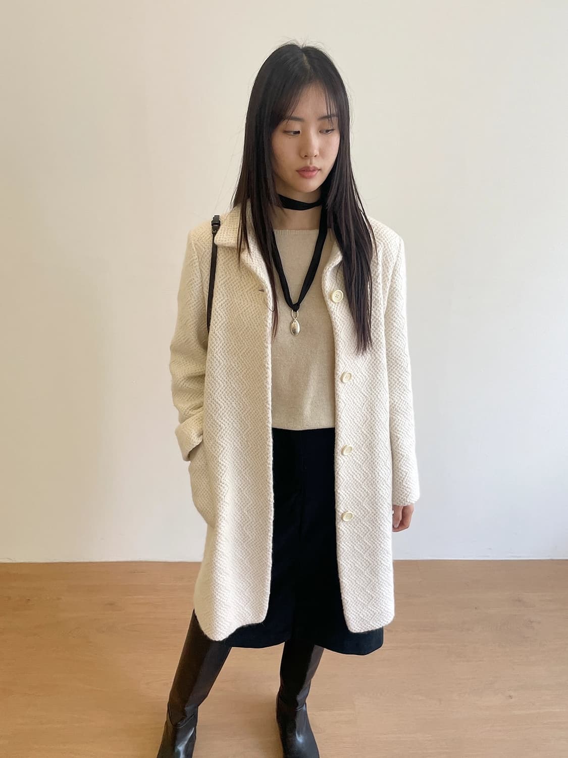 JIL SANDER ANGORA LONG COAT oaens구매 해 상품이미지3