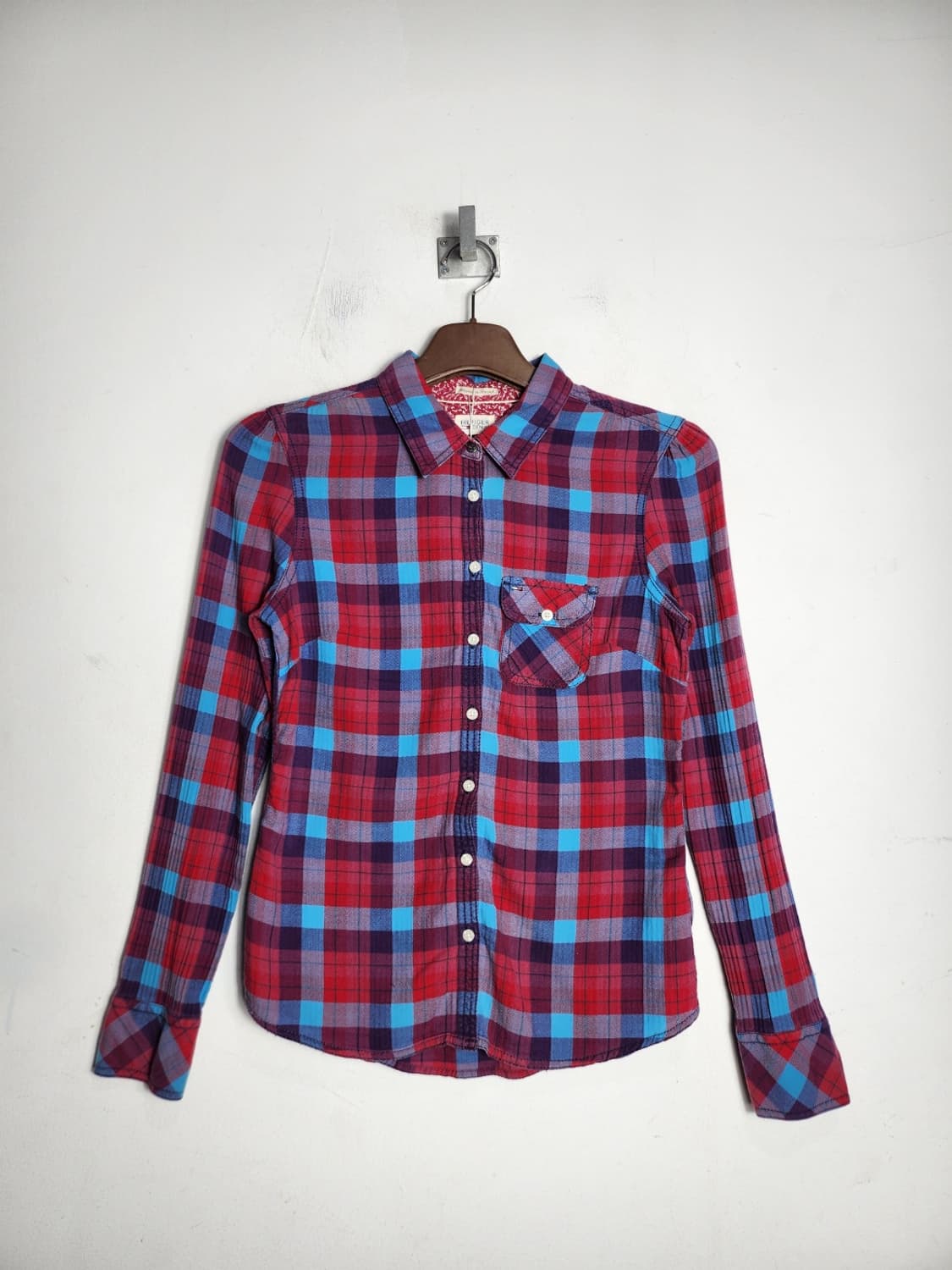 S 타미 힐피거 데님 체크 플란넬 셔츠 상품이미지1