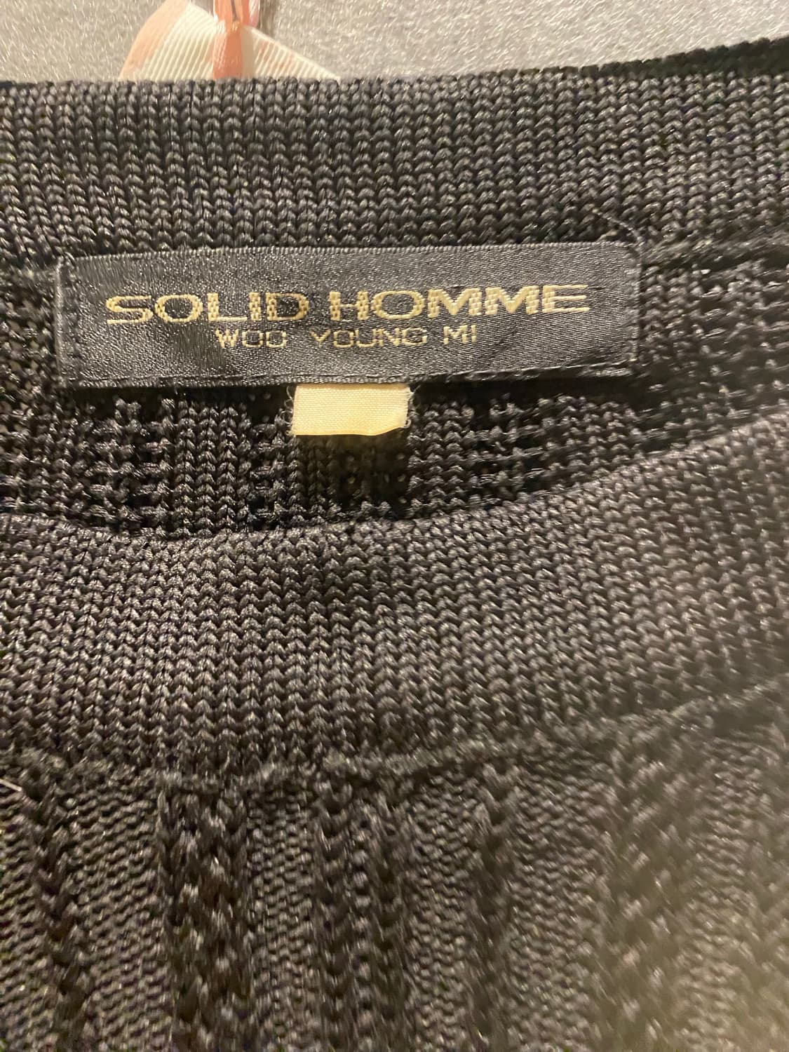 Solid homme archive heavy knit black XL 상품이미지5