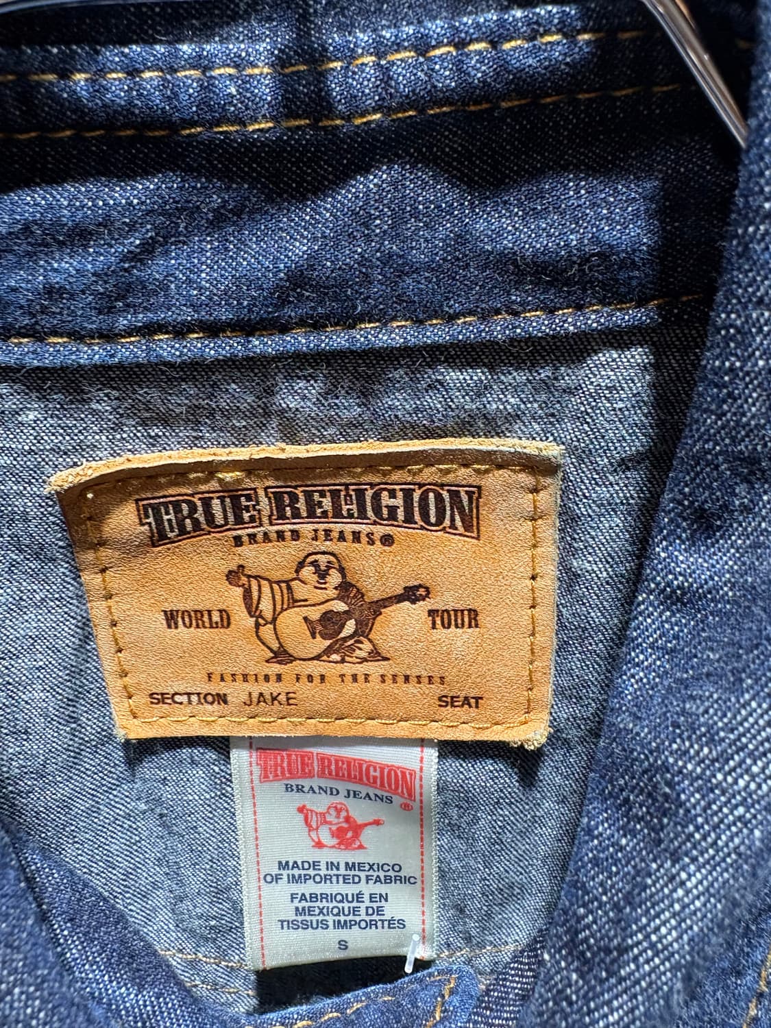 S 트루릴리전 투포켓 웨스턴 데님셔츠 상품이미지5