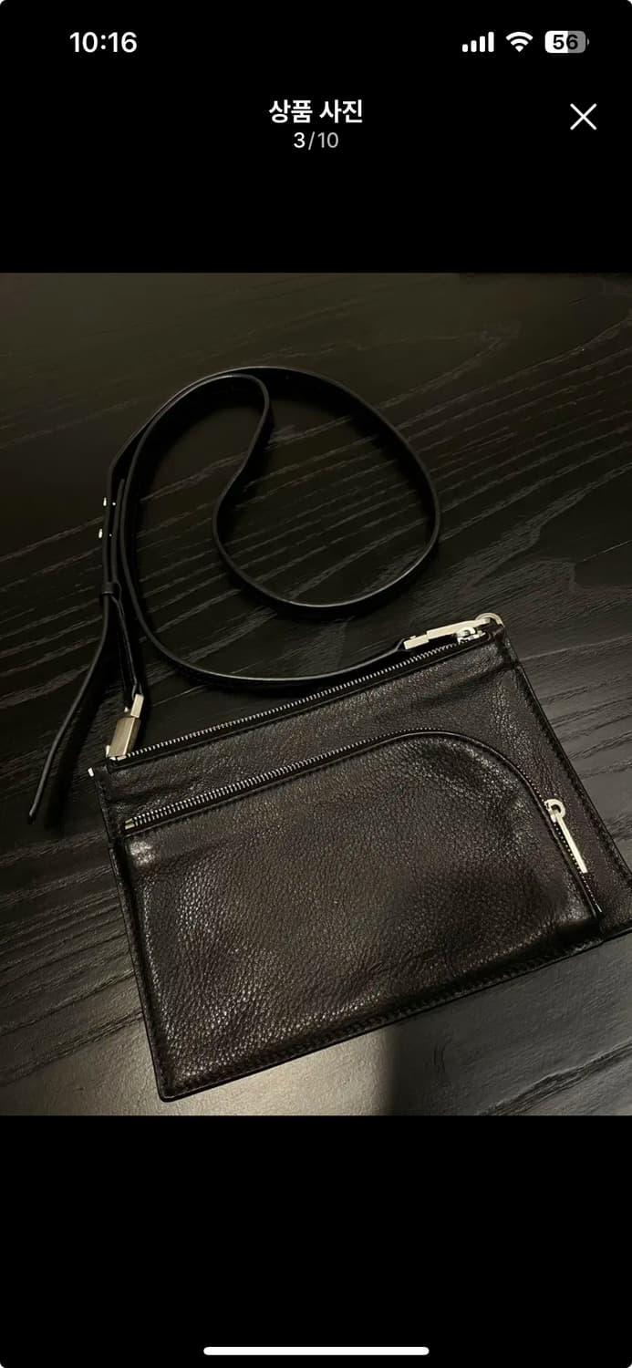 릭오웬스 블랙 소가죽 클럽 파우치백 숄더백 크로스백 RICK OWENS 상품이미지3