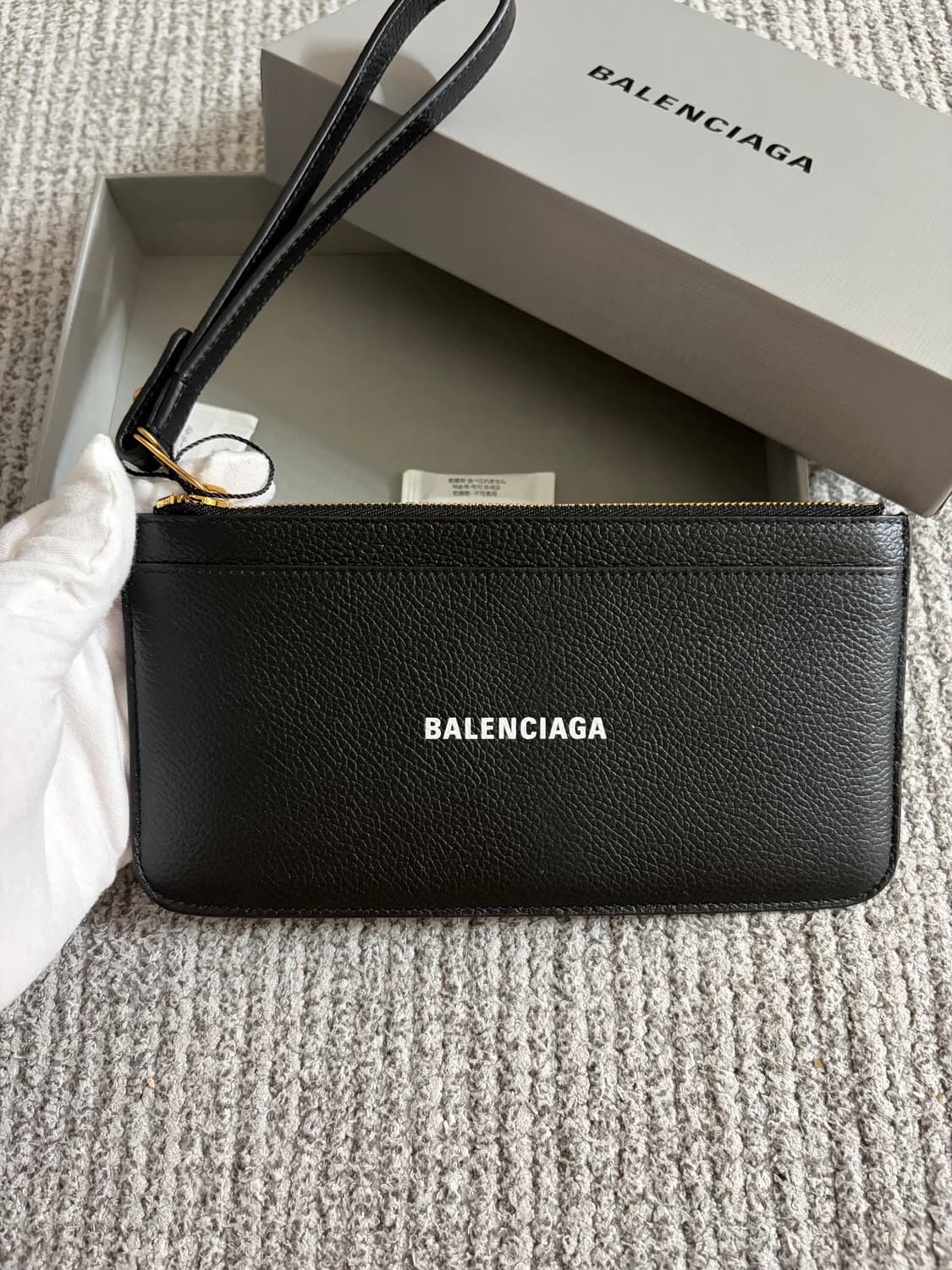 (새상품, 풀구성) 발렌시아가 스트랩 카드지갑 파우치 상품이미지2