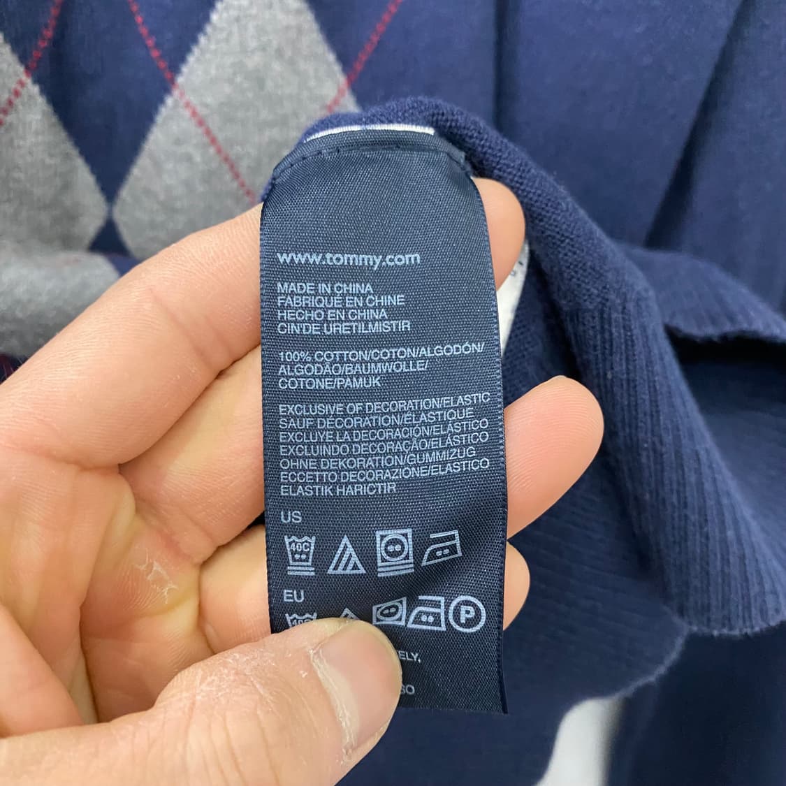 타미 브이넥 니트(M) 상품이미지4