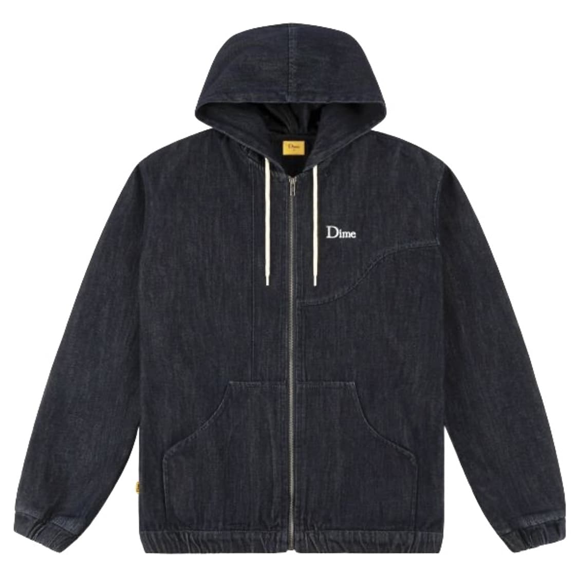 [L] 다임 데님 후드집업 블랙 상품이미지1