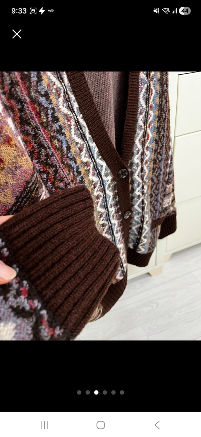 (마지막특가) 써스데이아일랜드 패턴 가디건 상품이미지3