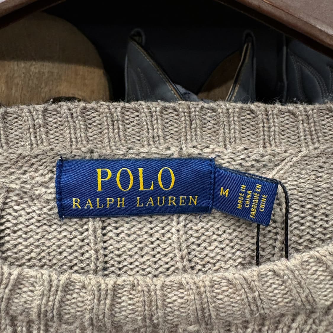 신형라벨 폴로랄프로렌 오트밀 케이블 라운드 코튼 니트 N183 상품이미지6