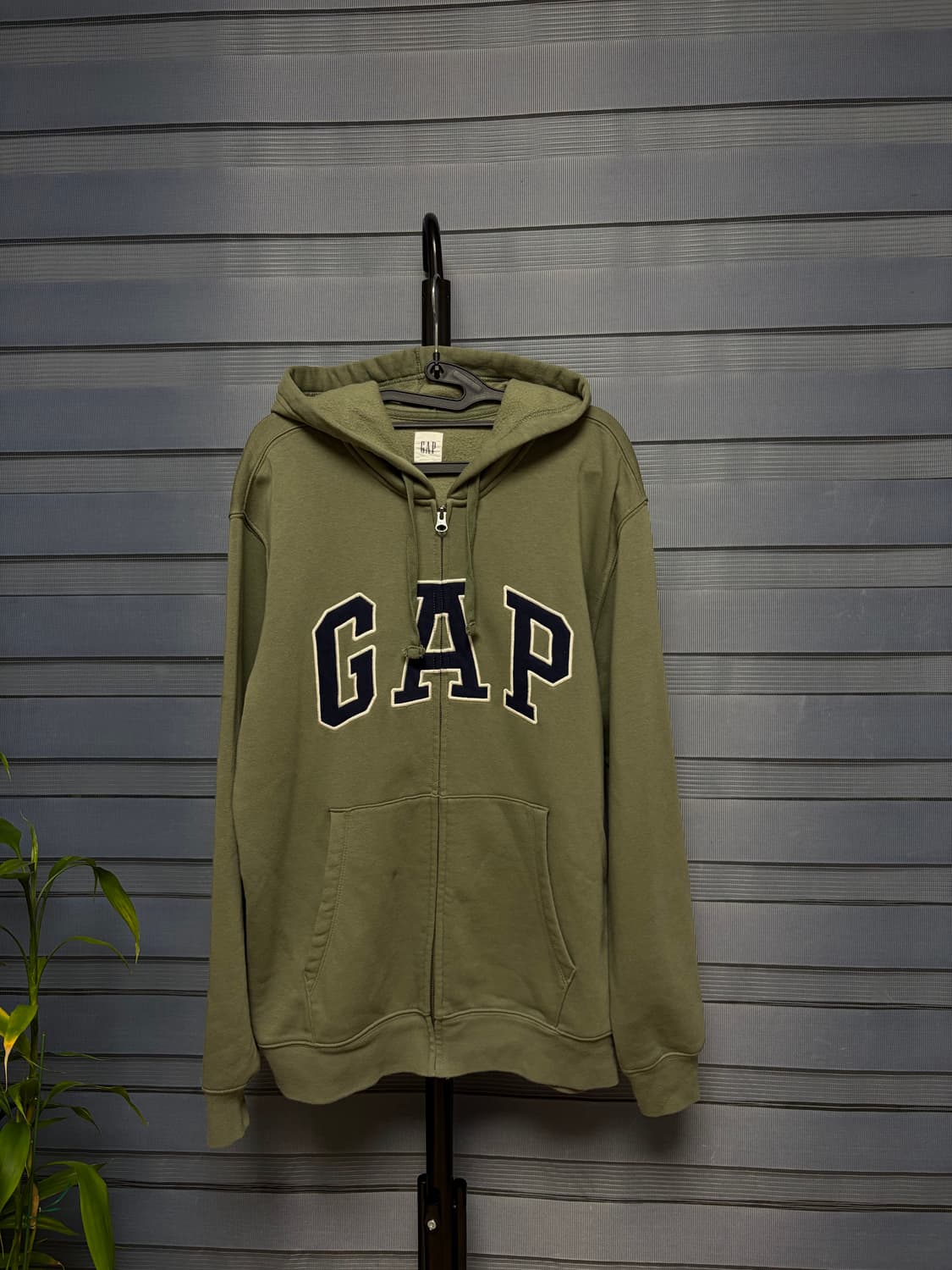 GAP 후드집업 M 카키 상품이미지1