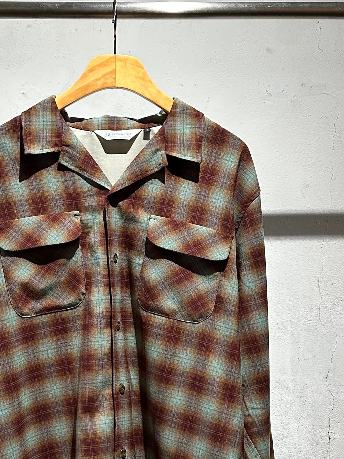 Beams Rayon On Bray Check Shirt 상품이미지2