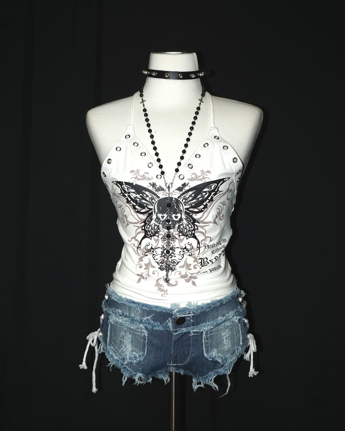 punk skull graphic top  상품이미지1