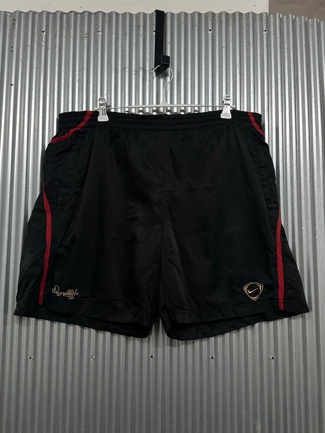 [XL] 나이키 호나우지뉴 R10 빈티지 반바지 블랙 상품이미지1