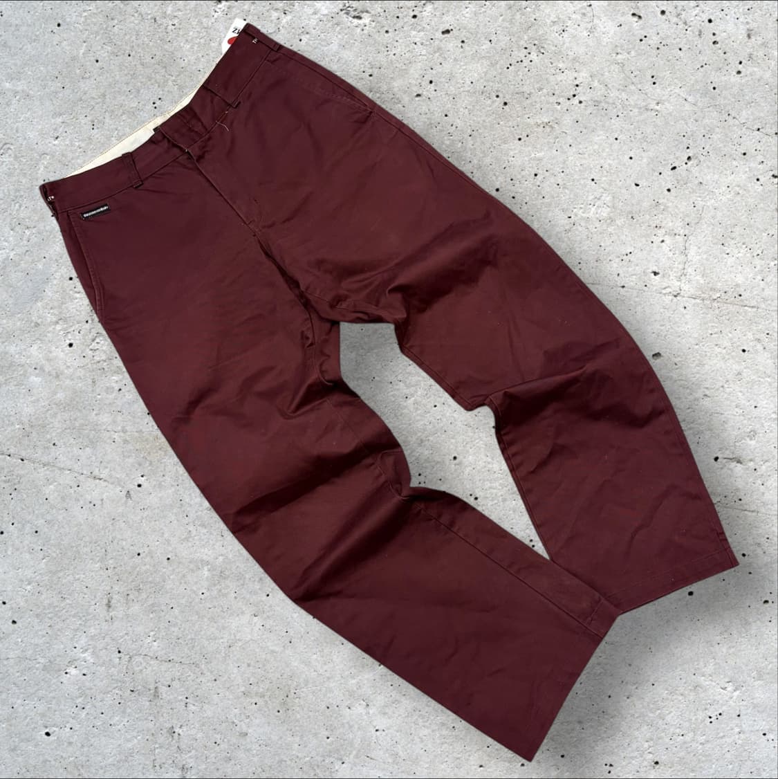 [M] 디스이즈네버댓 코튼 팬츠 마룬색 바지 C73 상품이미지2