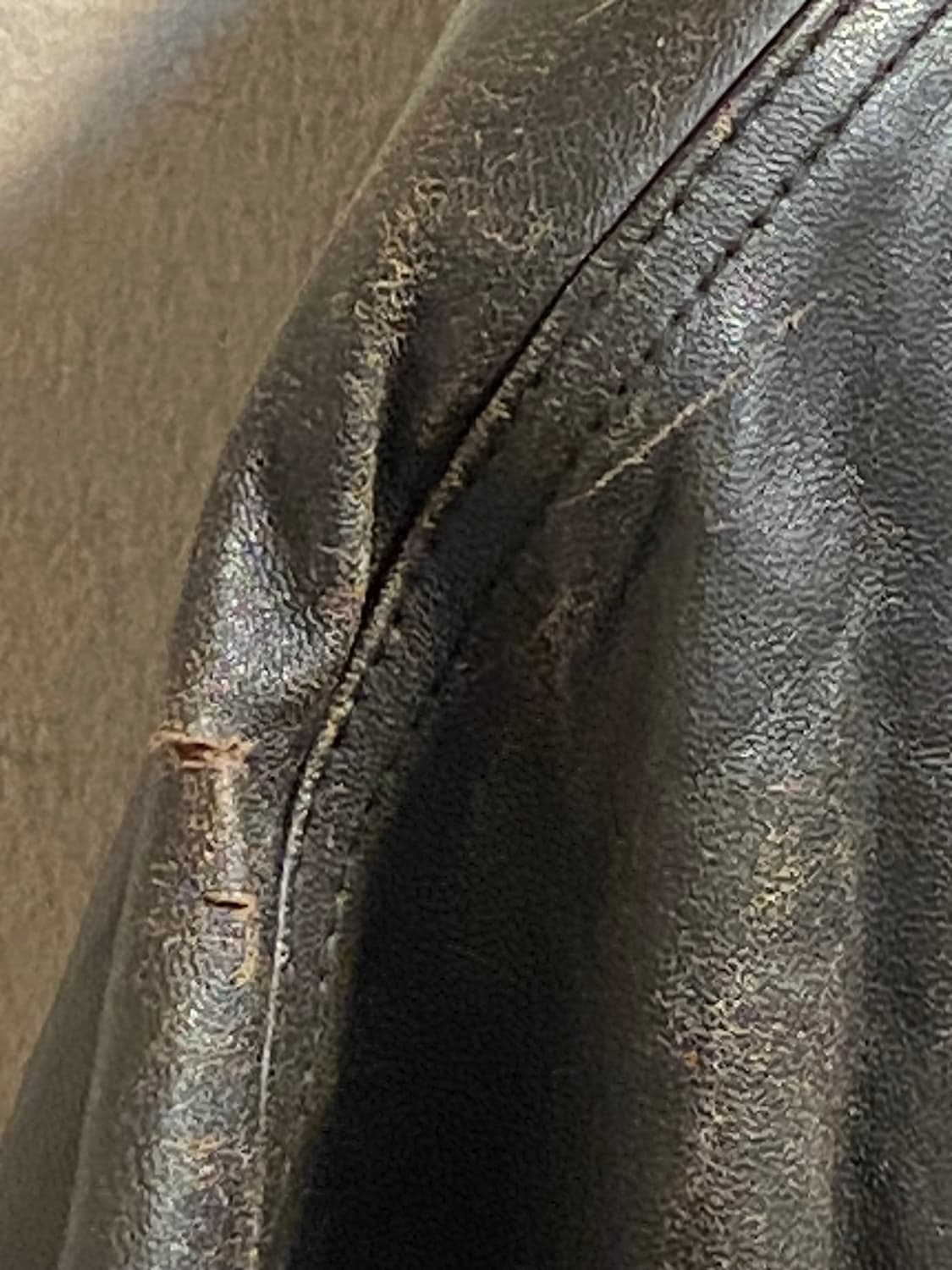 입생로랑 퍼 카라 레더 자켓 상품이미지5