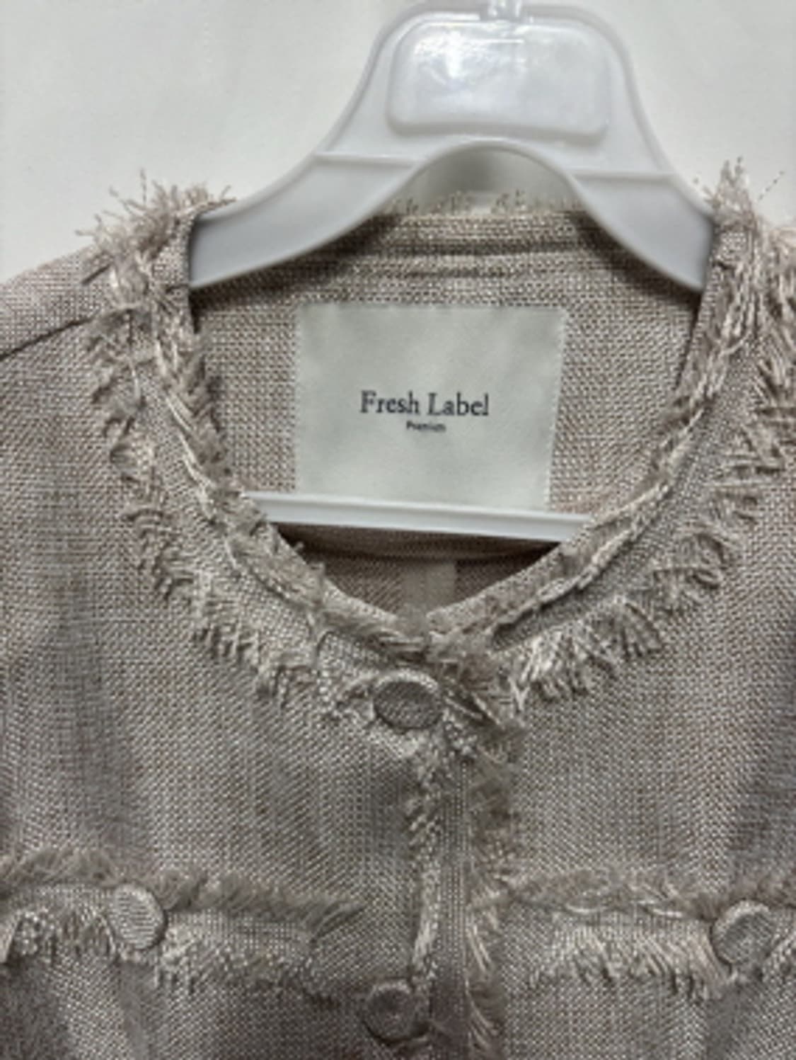 프레쉬라벨(Fresh Label)린넨 트위드 반팔 자켓 상품이미지2