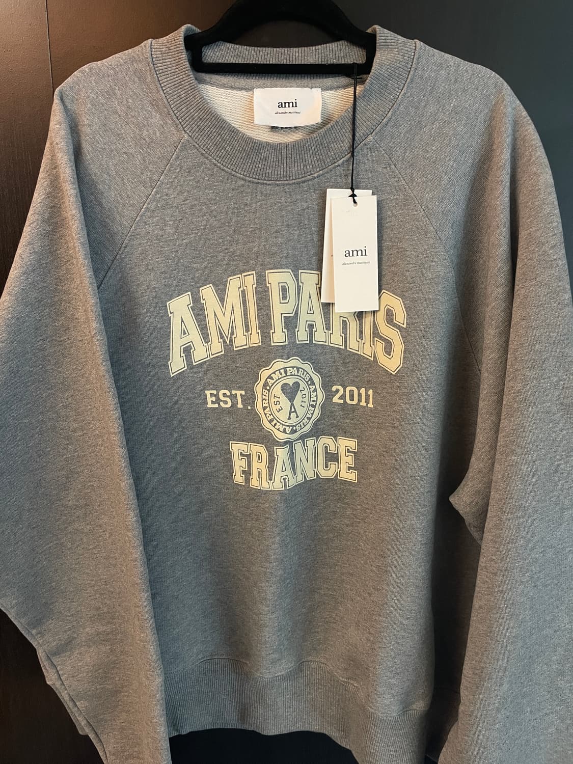 아미 맨투맨 그레이 XL 상품이미지1