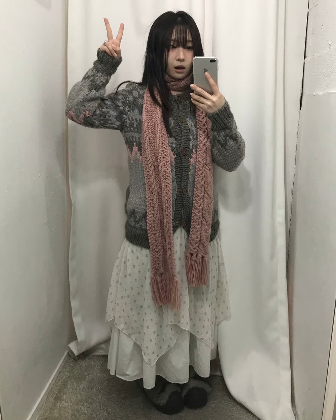 그레이 윈터 소녀 코디 세트 🤍 상품이미지2