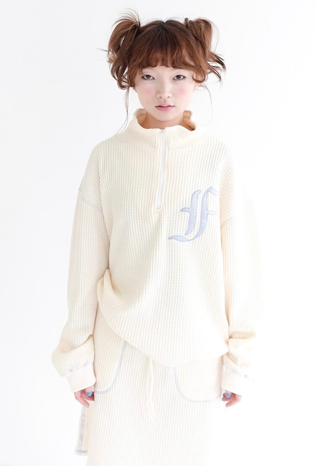 샵페어리 와플 집업 상품이미지1