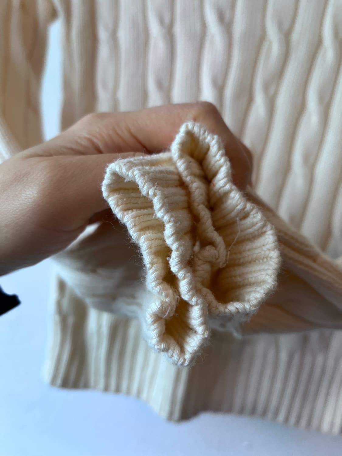 폴로랄프로렌 여성 케이블라운드니트 XS사이즈 상품이미지5