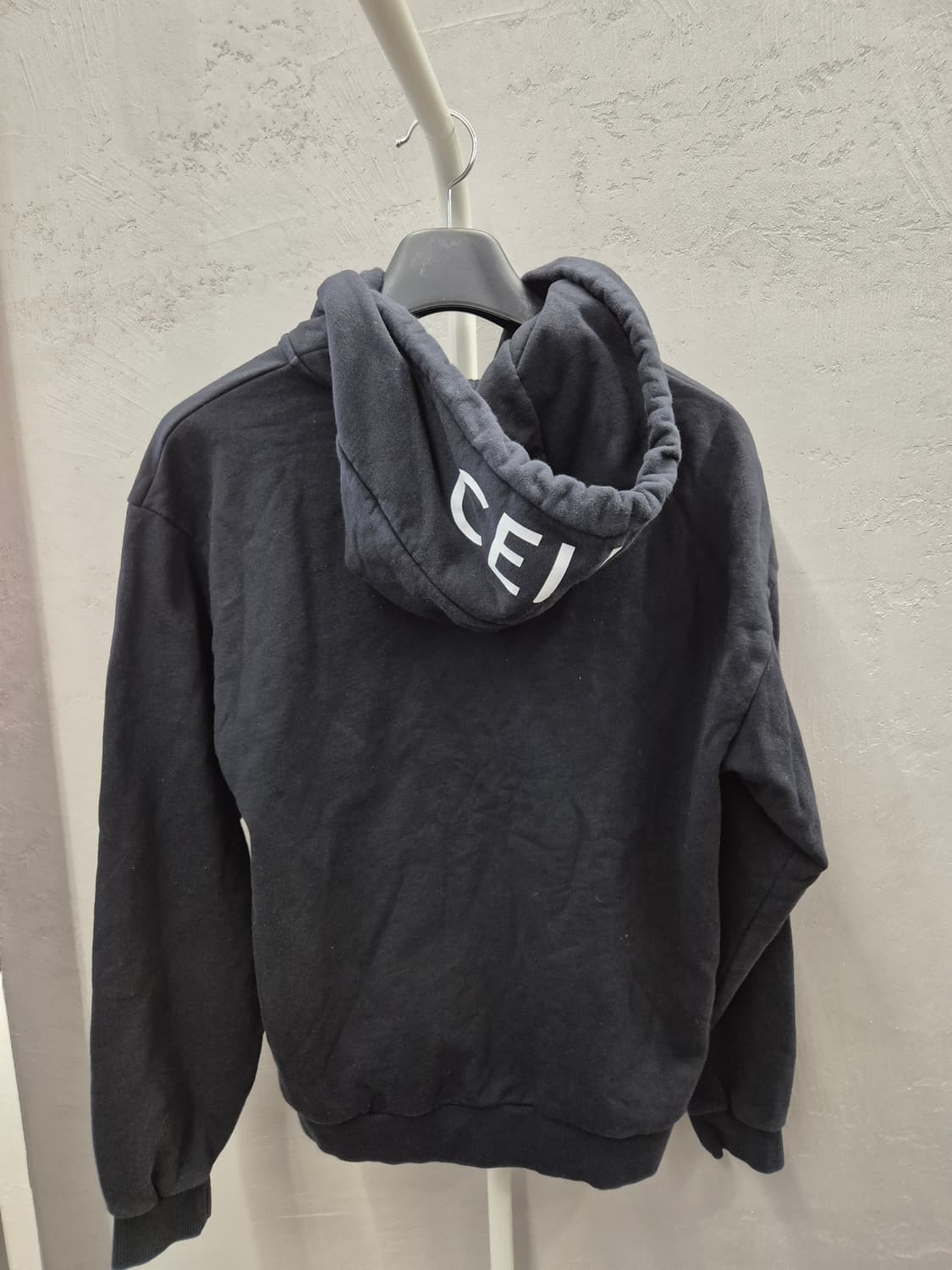 셀린느 로고 후드 집업 블랙 여성 L 상품이미지8