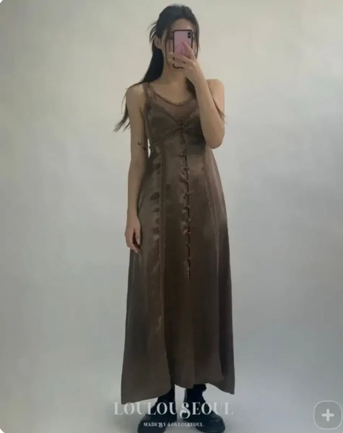 [무배] 루루서울 자체제작 Eternal Lace Dress(mocha) 상품이미지1