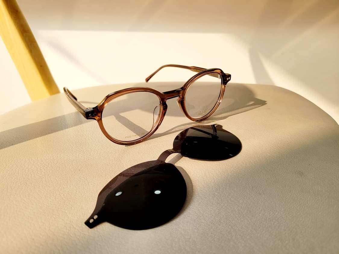 폴휴먼 선글라스 클립 안경 PHS-1167A(브라운투명) 상품이미지3