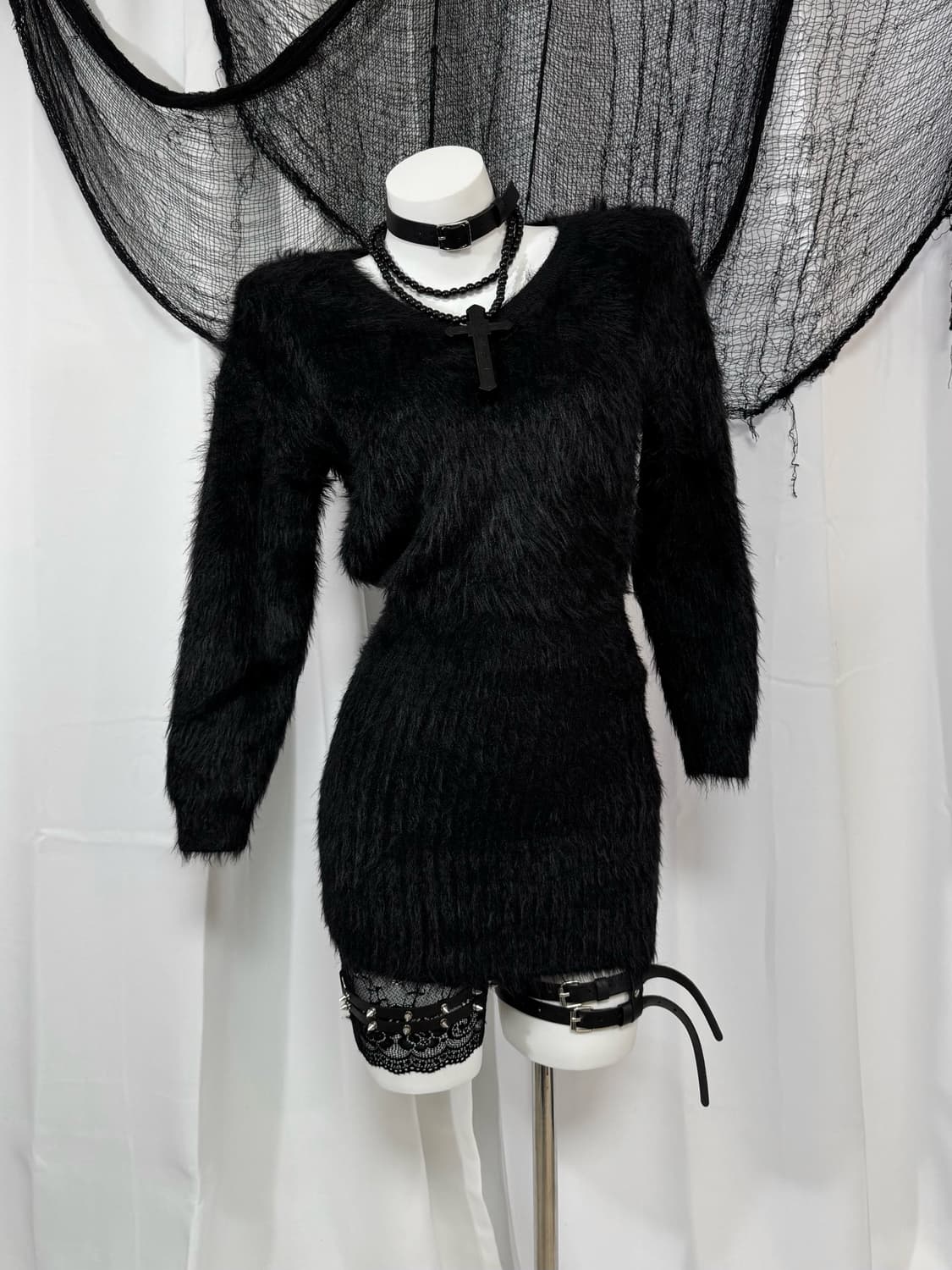 angora knit one piece 상품이미지2