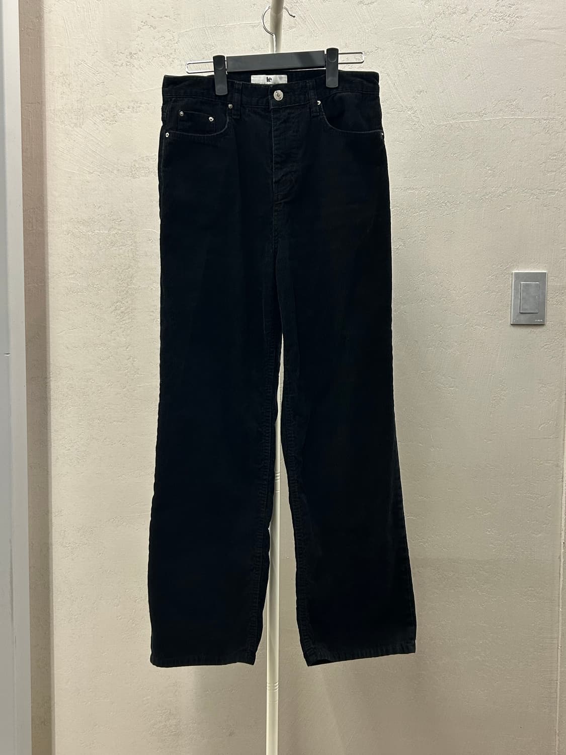 LE 블랙 골덴 팬츠 상품이미지2