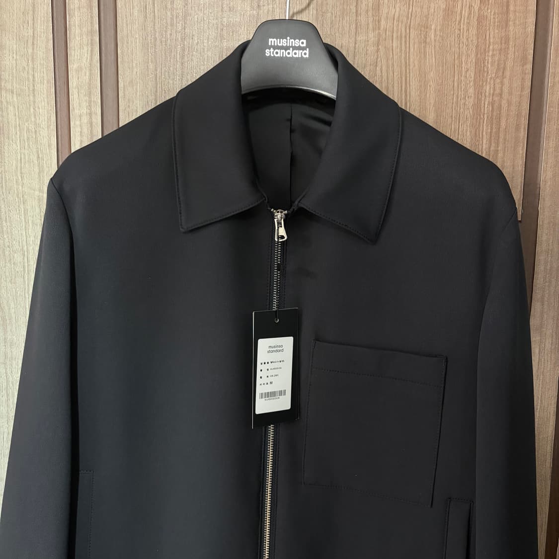 새상품(M)무신사스탠다드 릴렉스드 미니멀 자켓 다크 그레이 상품이미지4