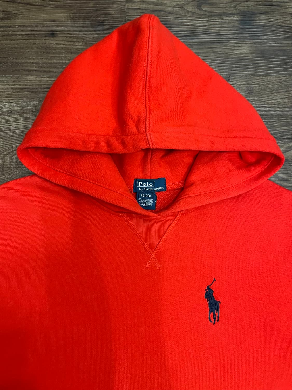 폴로 랄프로렌 빅포니 후드티 레드 상품이미지2