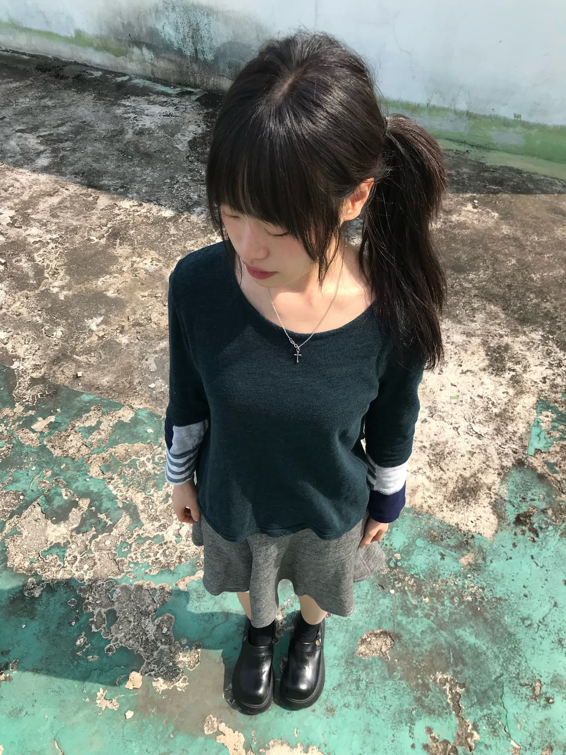 May-76 빈티지 패치워크 티 상품이미지7