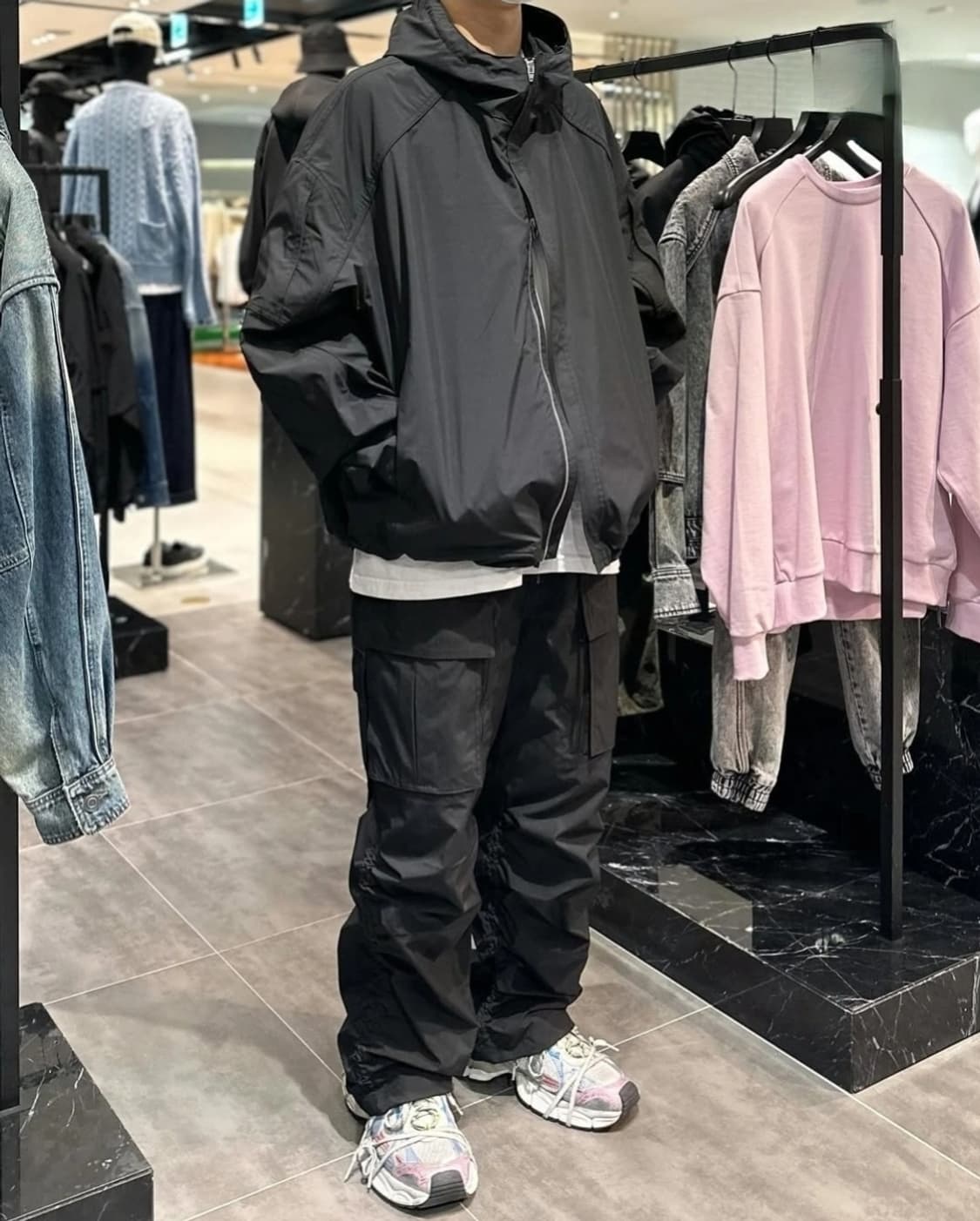 JUUN.J 준지 24ss 절개 후드 쉘파카 상품이미지6