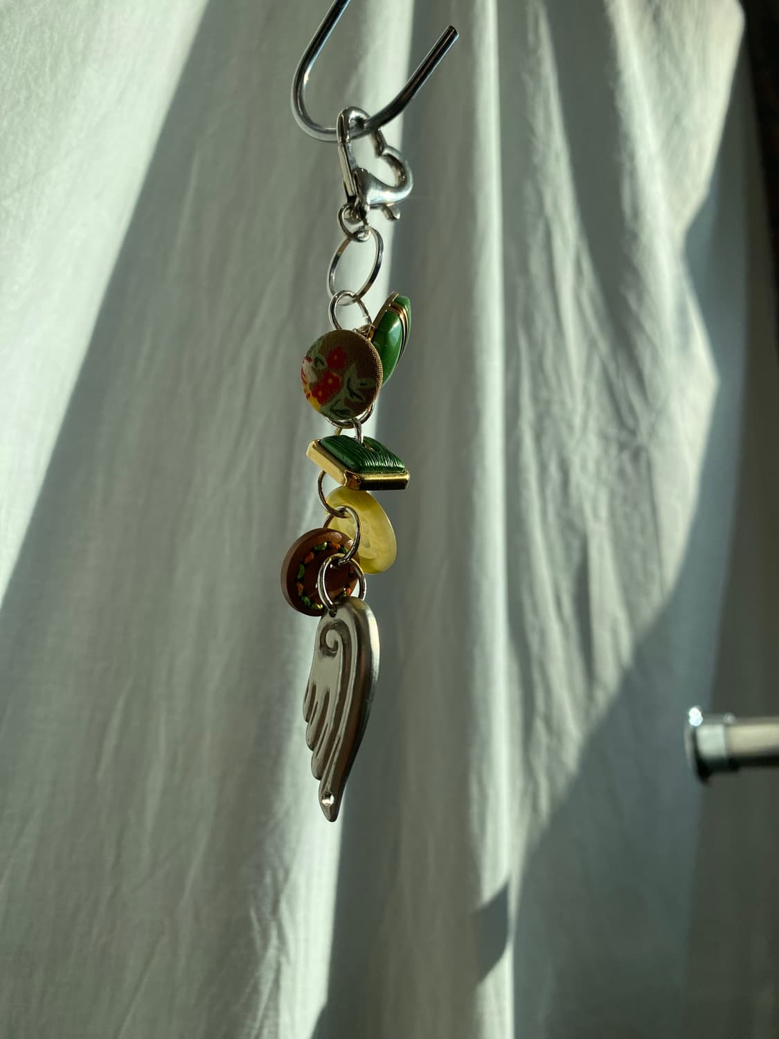 vintage button keyring_green 상품이미지5