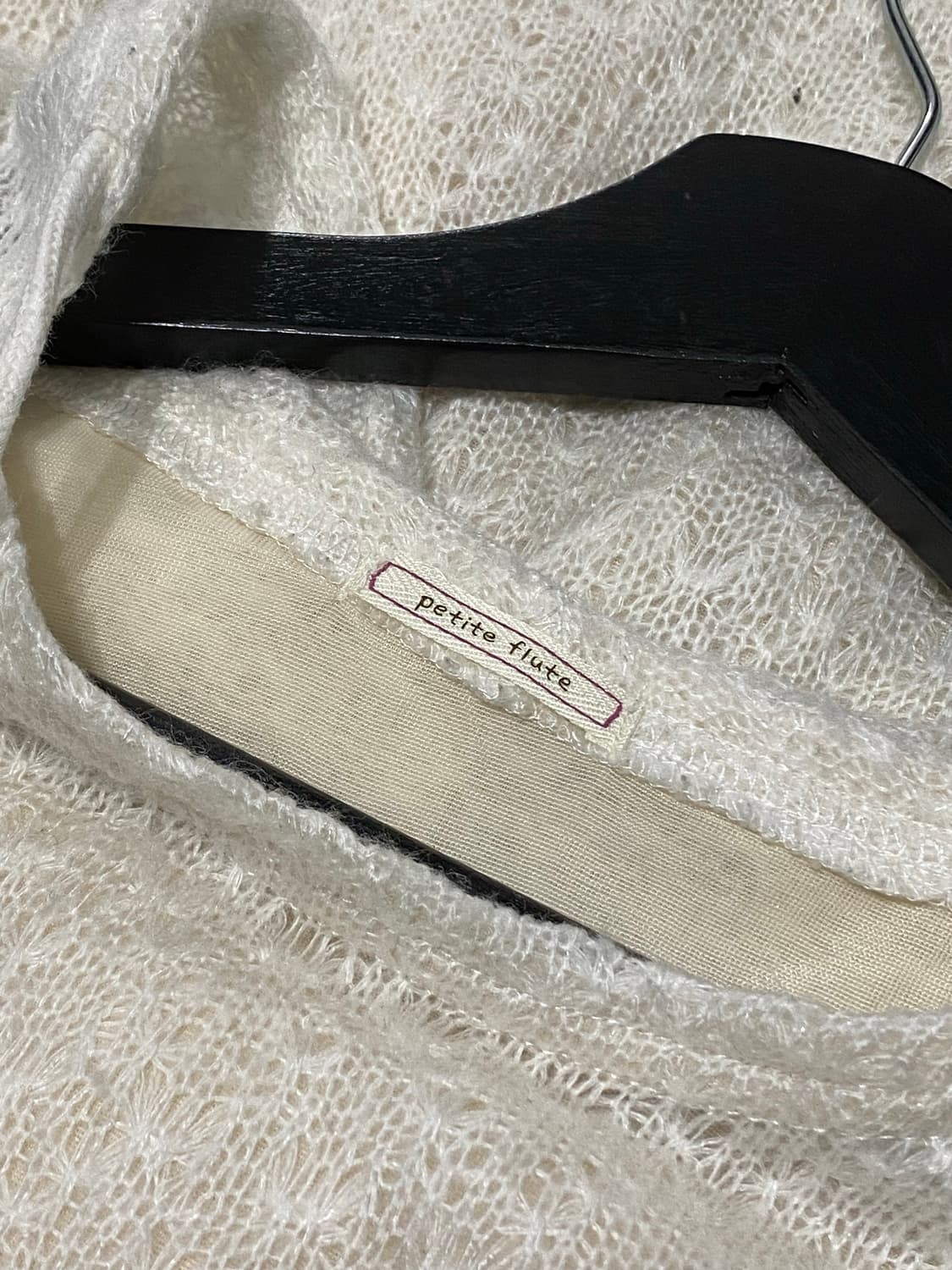 Petite flute 화이트 페어리 후드니트 상품이미지6