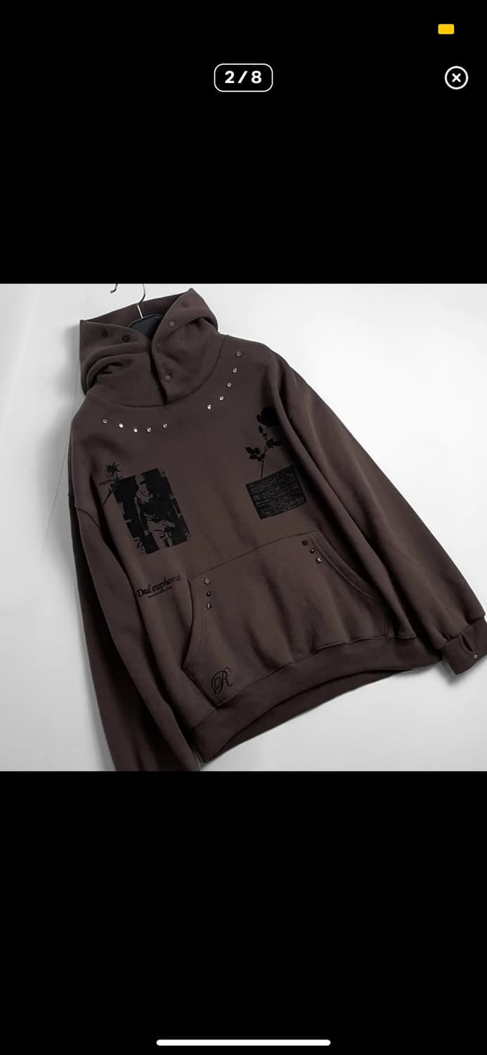 GAKIHARA 다크모카 멀티프린팅 바하마 후드 상품이미지2