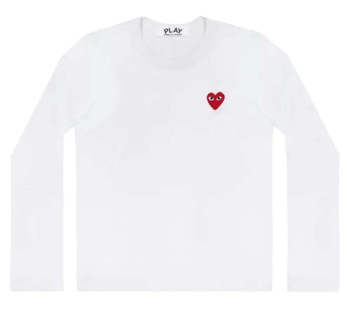 🔥[새상품/정품]🔥 꼼데가르송 롱슬리브 레드와펜 남녀공용 2color 상품이미지4