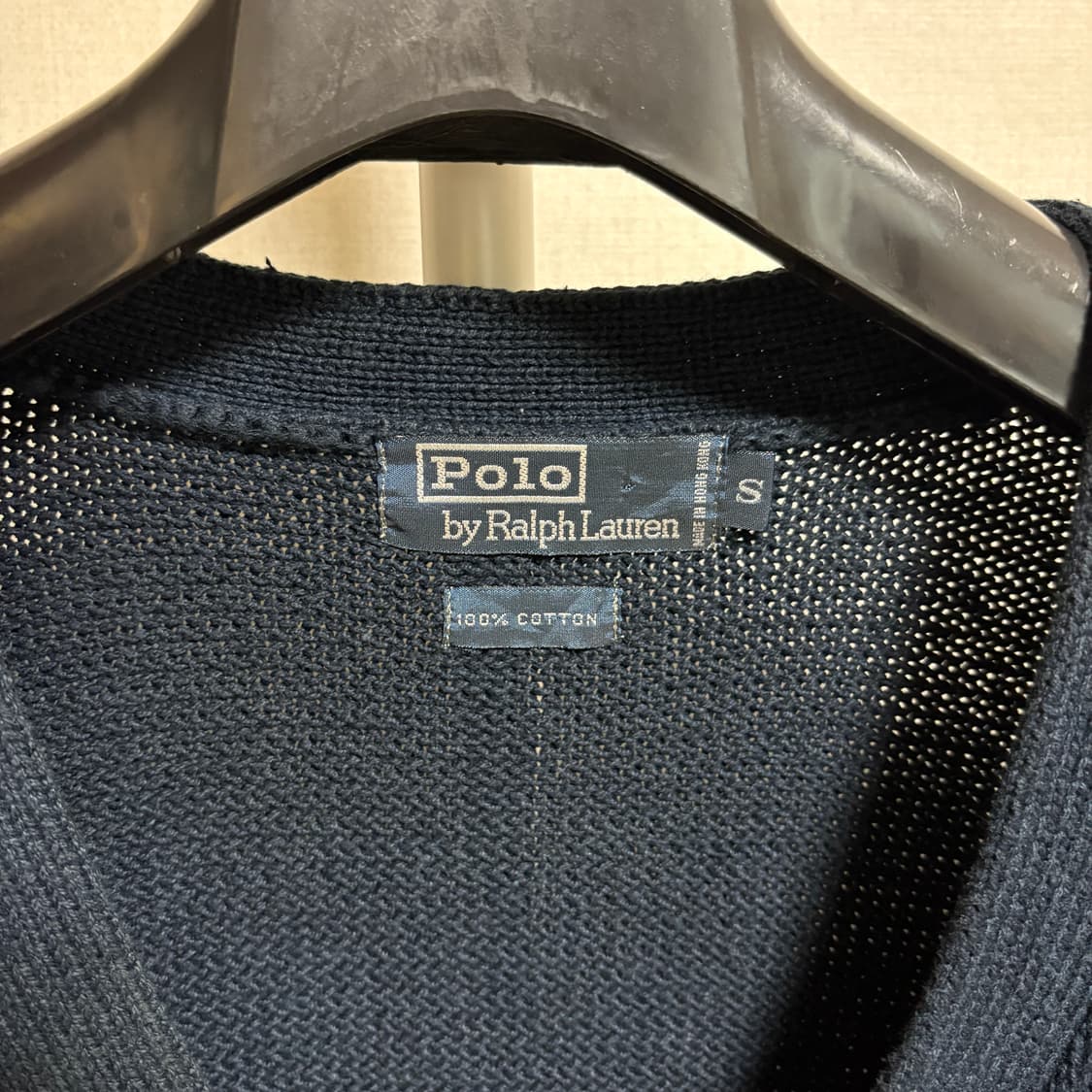 폴로 랄프로렌 코튼 니트 가디건 / 네이비, S 상품이미지4