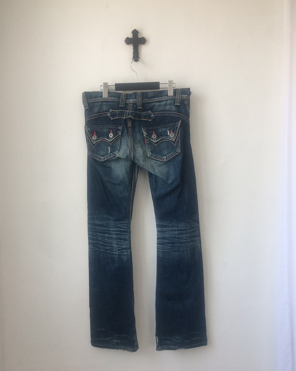 Line detail denim washing pants 상품이미지4