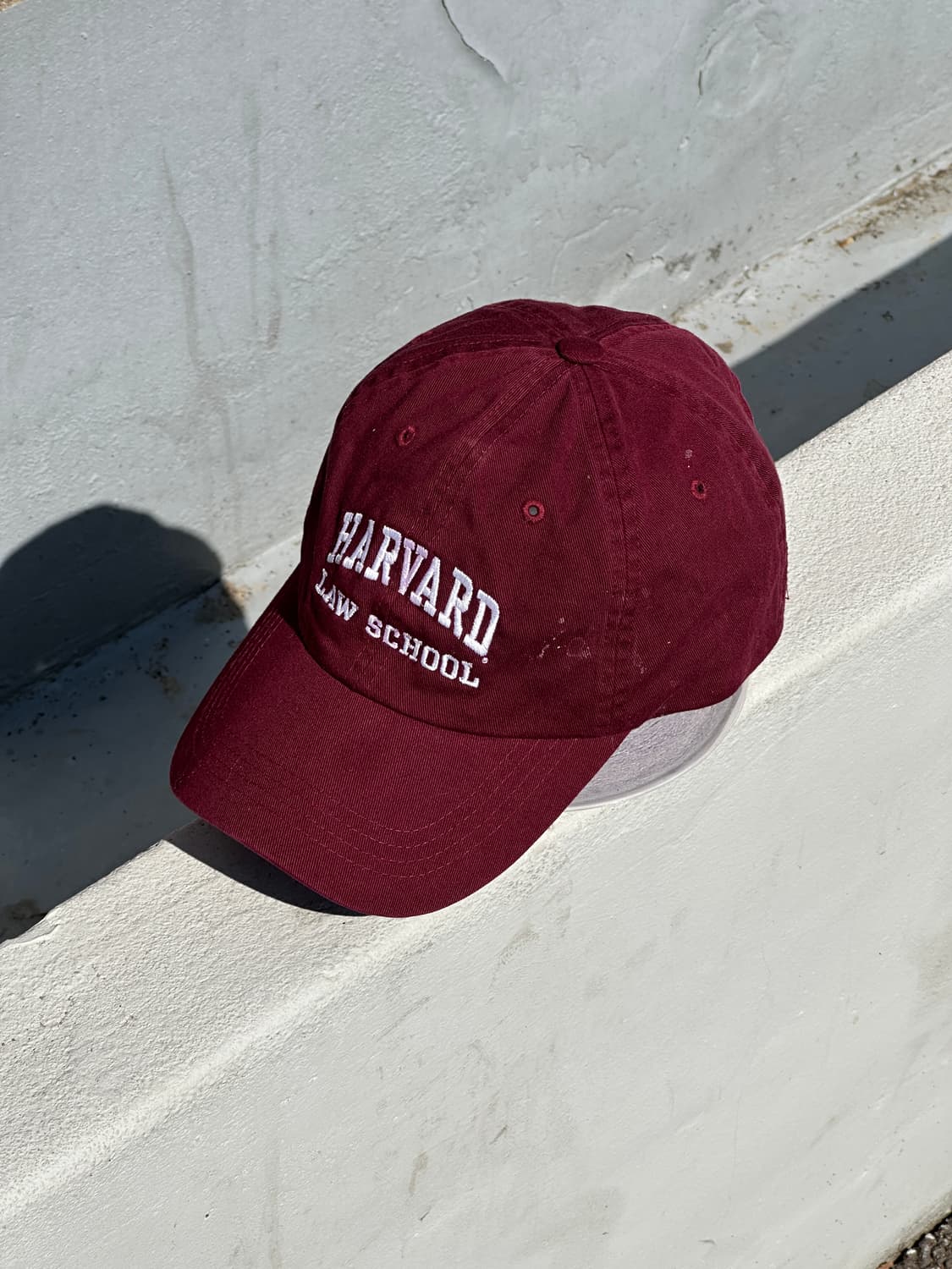 [M] 하버드 로스쿨 버건디 볼캡 모자 상품이미지2