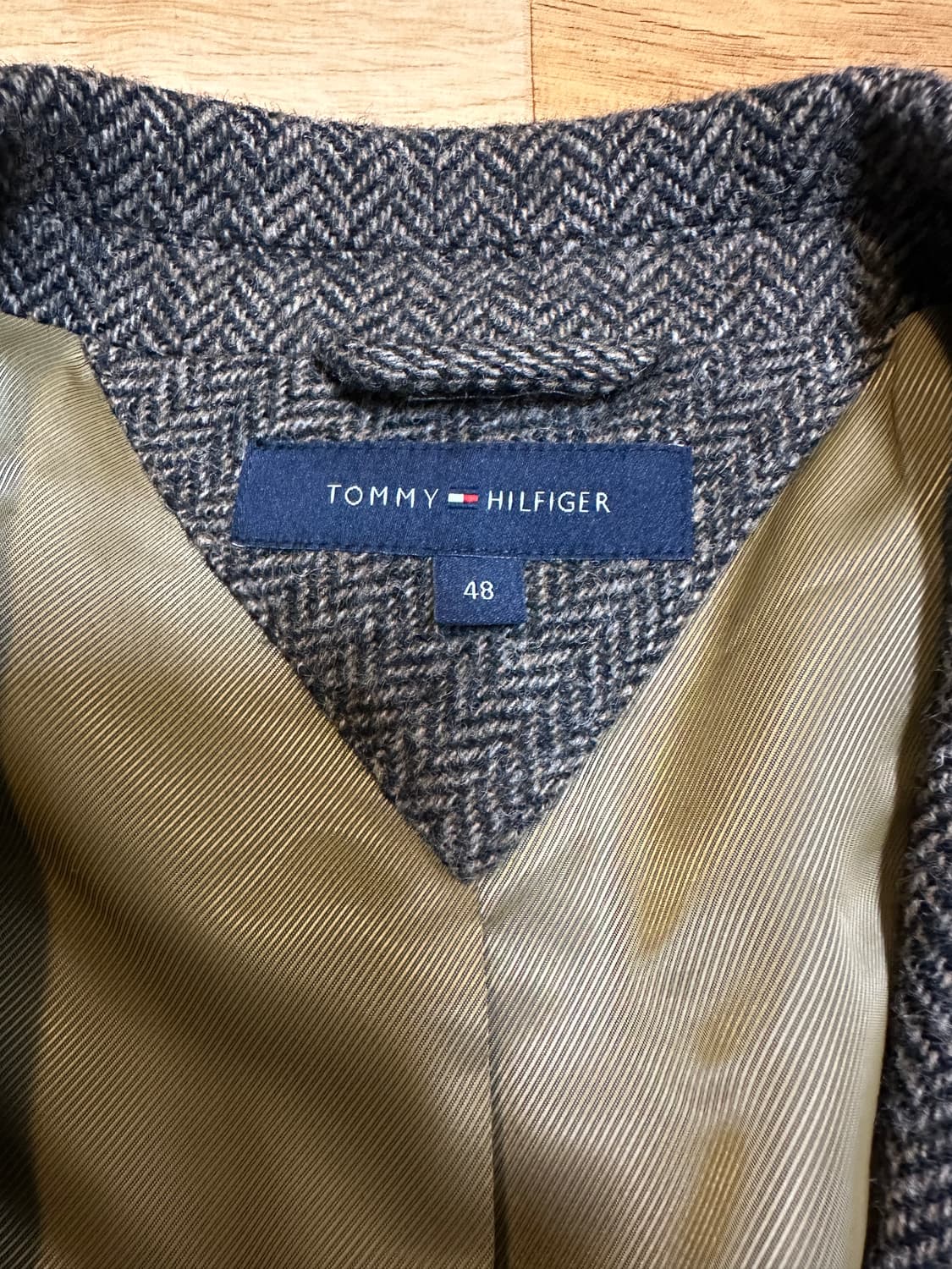 타미할피거 헤링본 싱글 블레이저 48R 상품이미지3